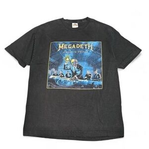 Vintage Megadeth Rust In Peace Hazard Graphic Tee